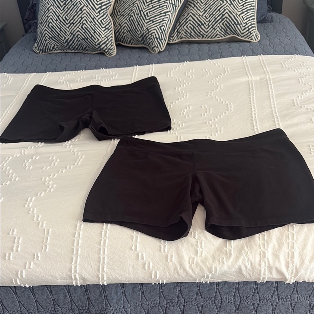 Danskin Black Athletic Shorts Simple Design | 2 pairs - Picture 2 of 6